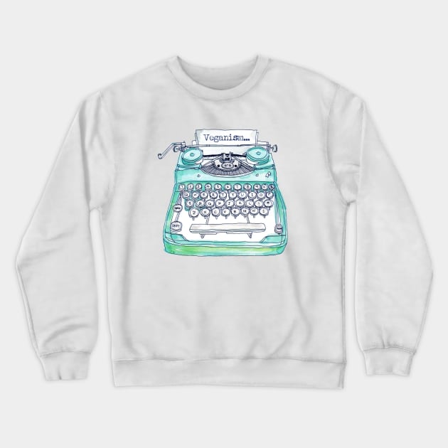 Retro Vegan Shirt Crewneck Sweatshirt by KindWanderer